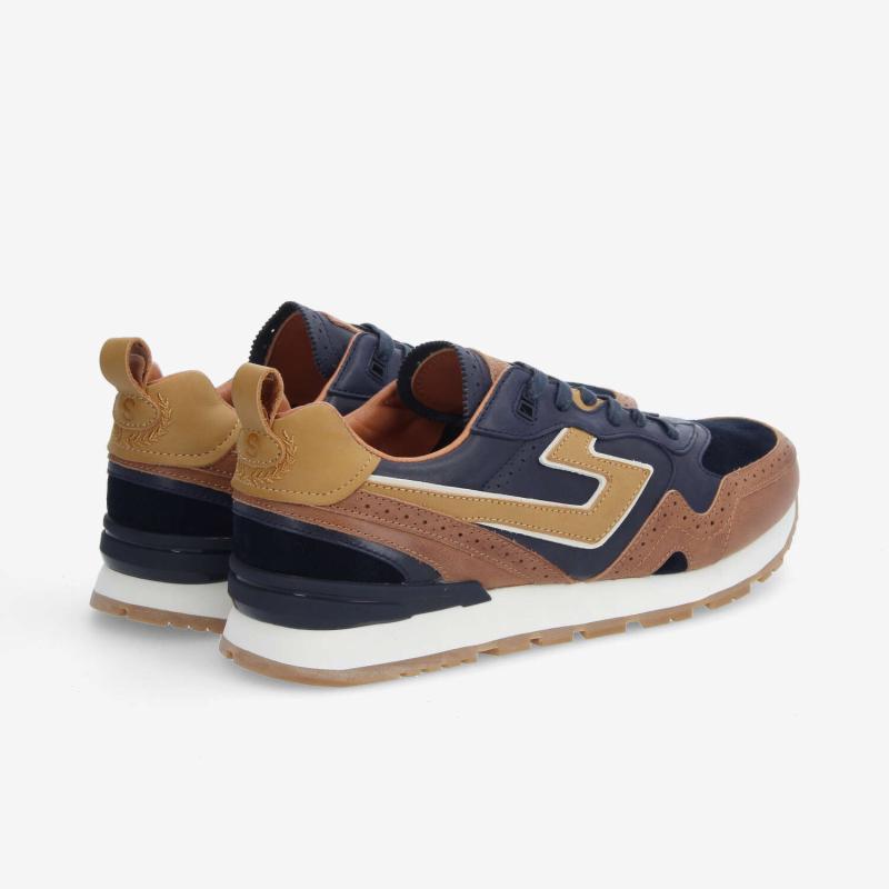 CAPE CODE RUNNER M - C.WAXY/WAXY/NAP - BLEU MARINE/CIGARE/MARRON